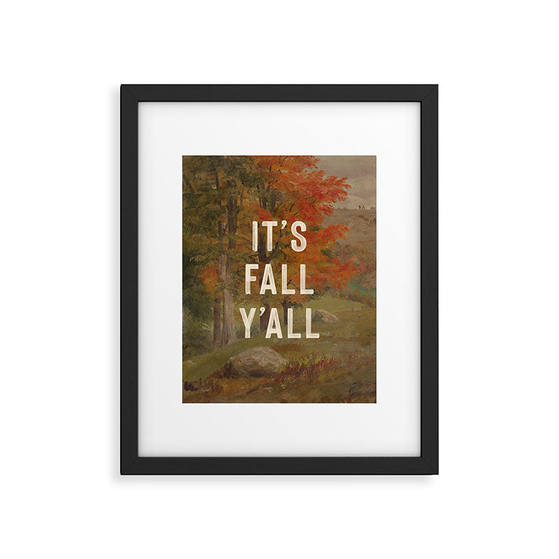 It's Fall Y'All Framed Art Print Gallery Image 5
