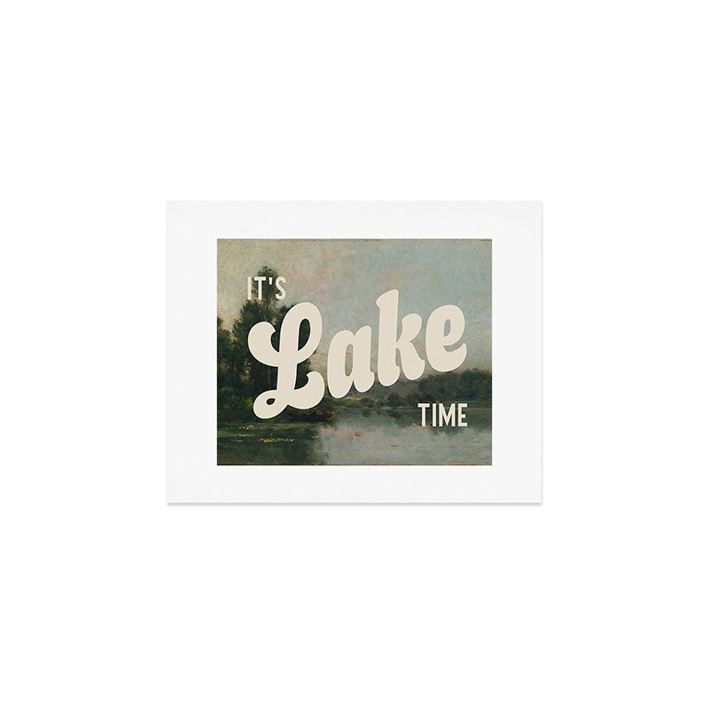 It's Lake Time - Retro Cottage Core Art Print Gallery Image 1