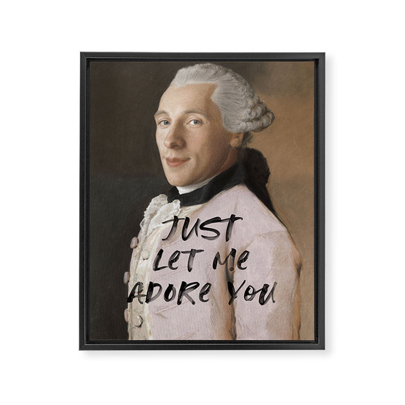 Just Let Me Adore You Framed Canvas Print Gallery Image 6