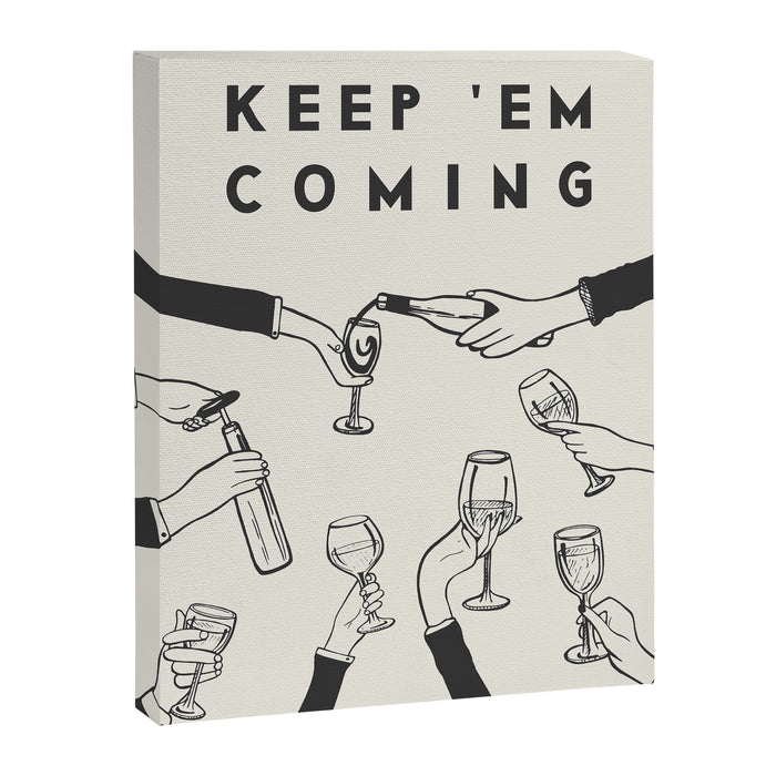 Keep 'Em Coming Canvas Print Gallery Image 1