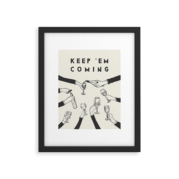 Keep 'Em Coming Framed Art Print Gallery Image 1