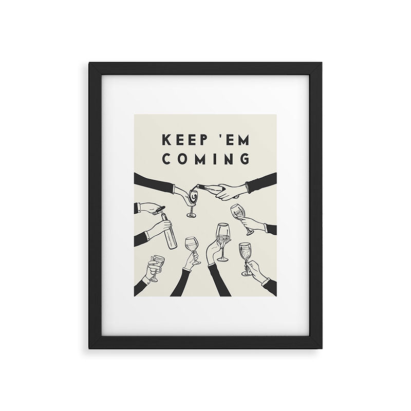 Keep 'Em Coming Framed Art Print Gallery Image 5