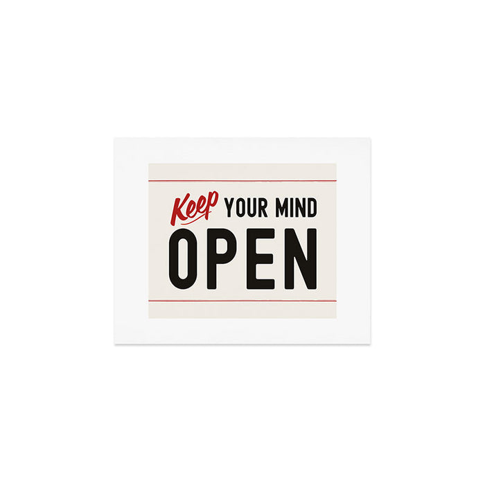 Keep Your Mind Open - Retro Mid Century Art Print Gallery Image 1