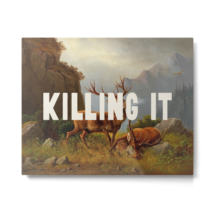 Killing It - Motivational Quote Metal Print Gallery Image 1