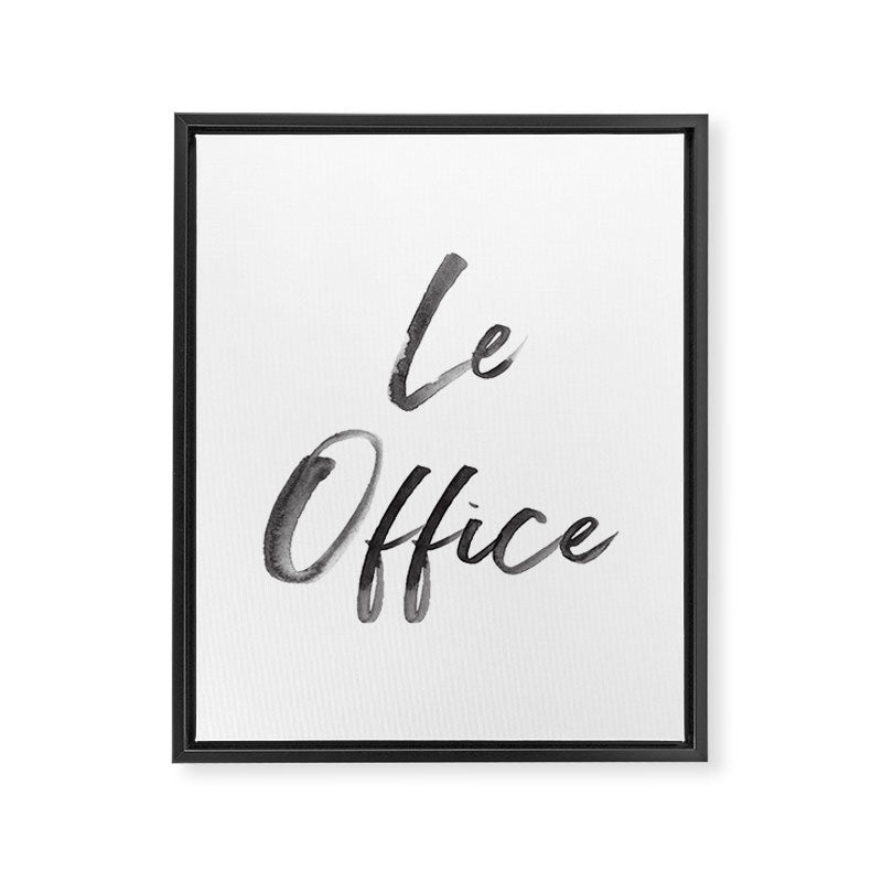 Le Office Framed Canvas Print Gallery Image 6