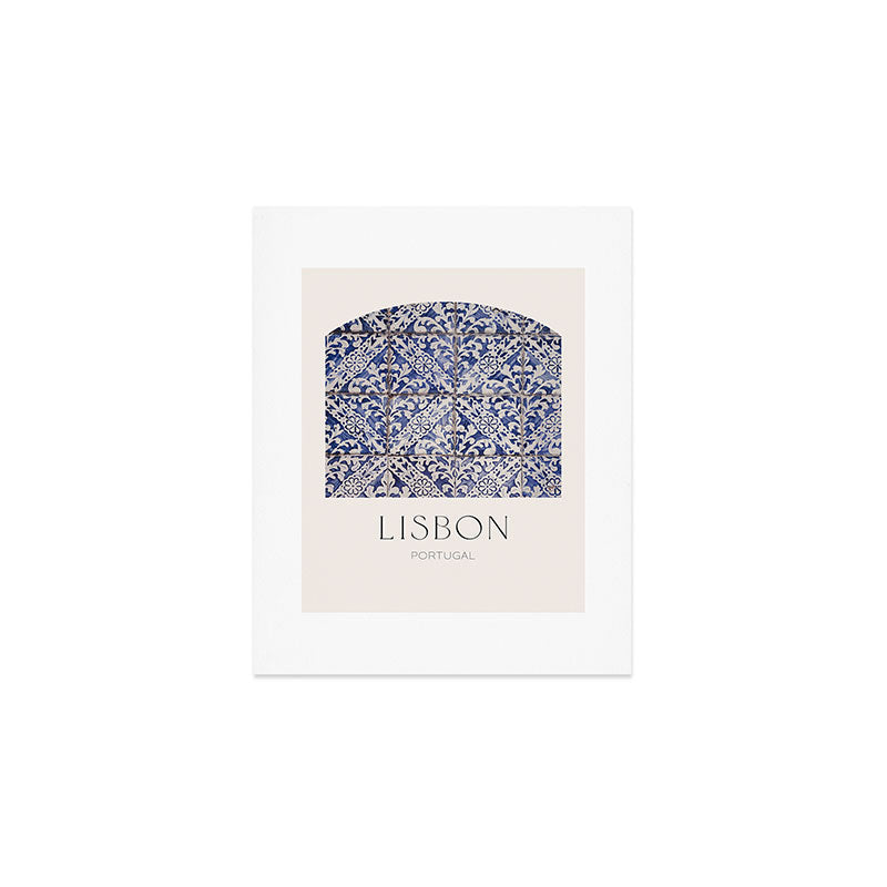 Lisbon Tile Art Print Gallery Image 1