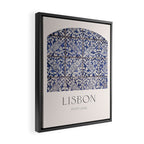 Lisbon Tile Framed Canvas Print Gallery Image 2