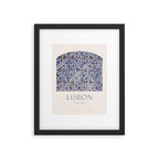 Lisbon Tile Framed Art Print Gallery Image 5