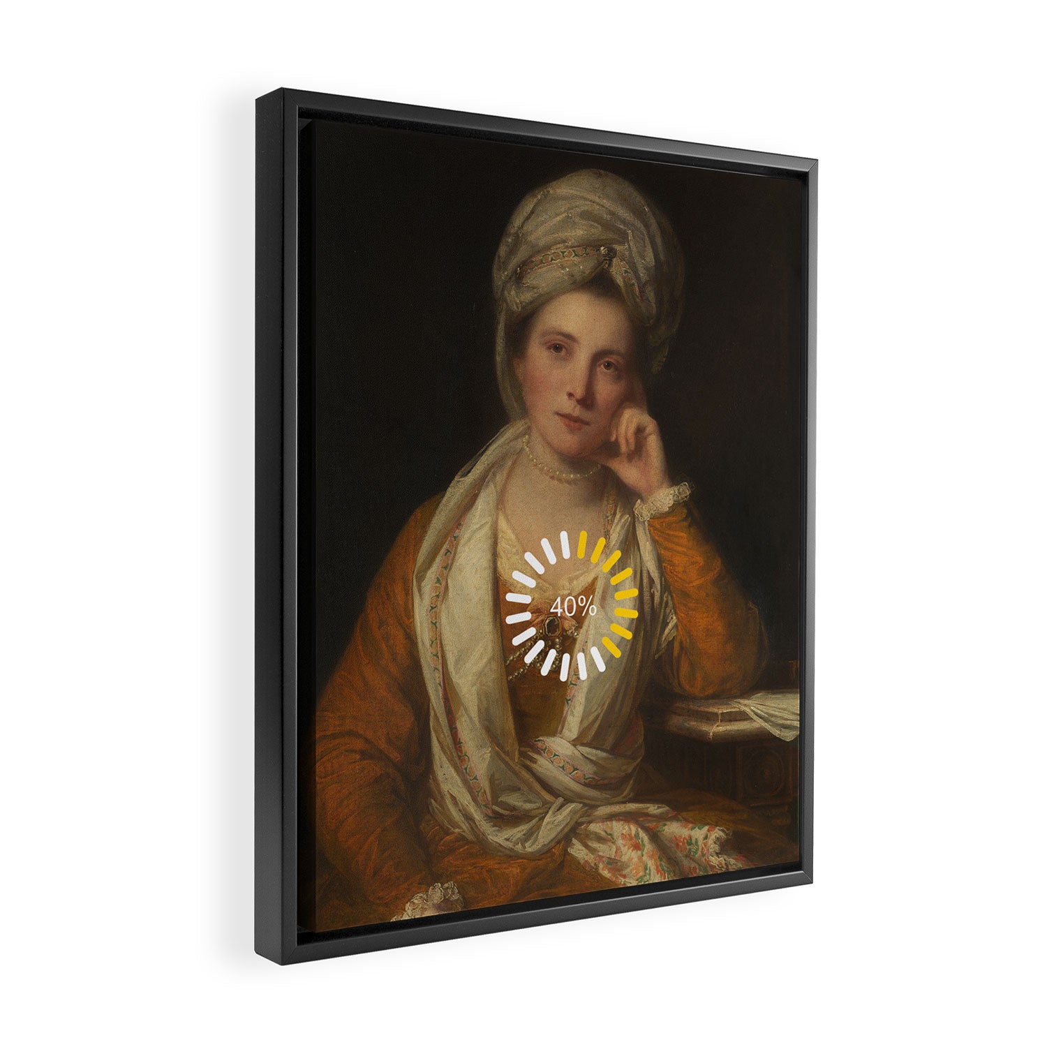 Loading Please Wait - Office Framed Canvas Print Gallery Image 2