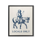 Locals Only Framed Canvas Print Gallery Image 6