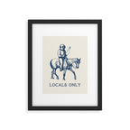 Locals Only Framed Art Print Gallery Image 5