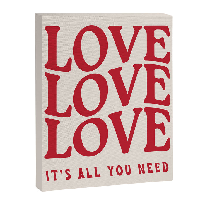 Love Love Love Canvas Print Gallery Image 1