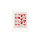 Love Love Love Art Print Gallery Image 1