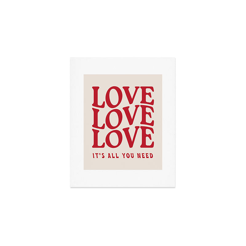 Love Love Love Art Print Gallery Image 1