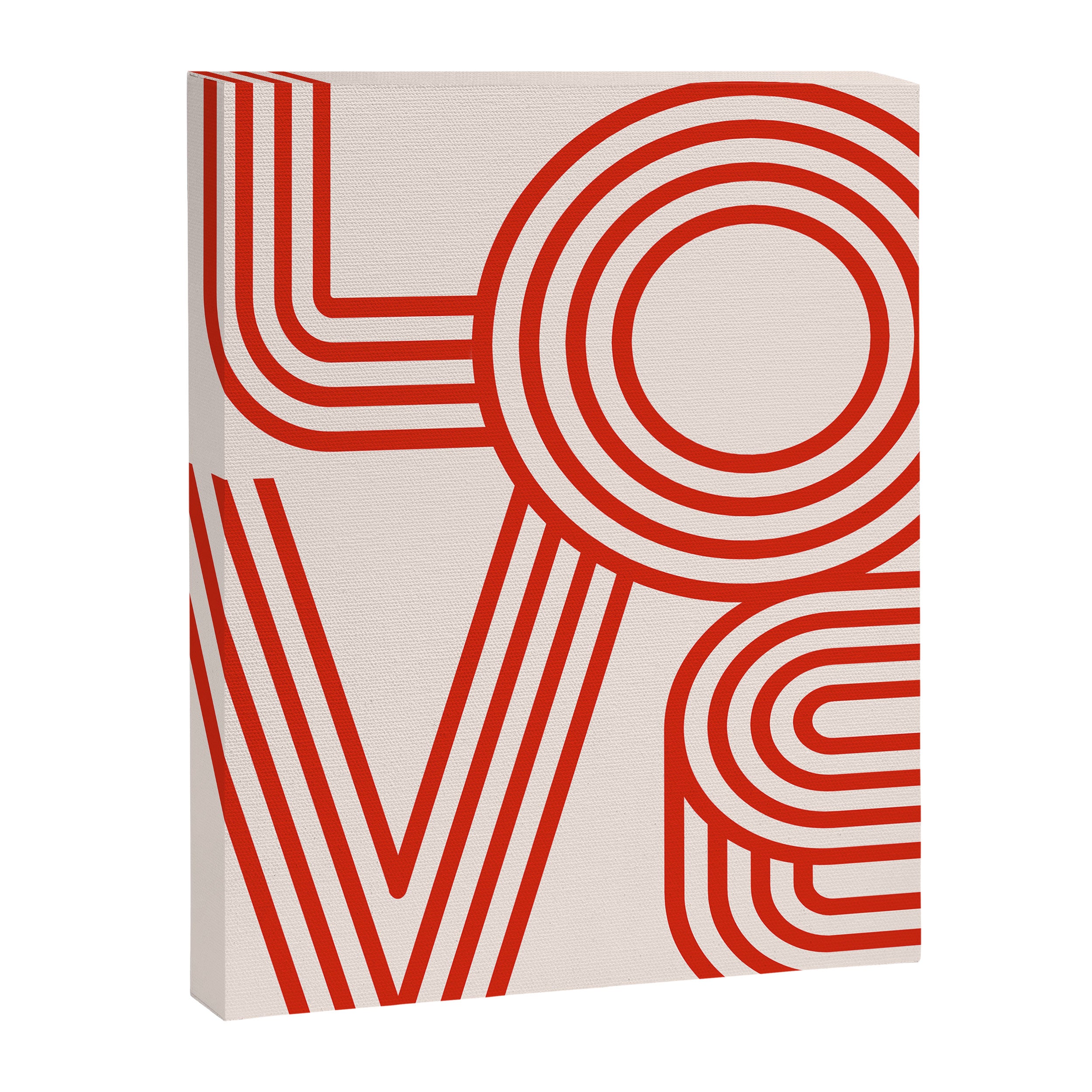 Love Typography Canvas Print Gallery Image 6