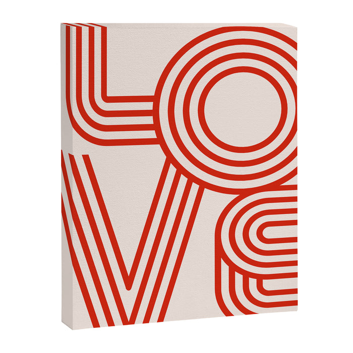 Love Typography Canvas Print Gallery Image 1