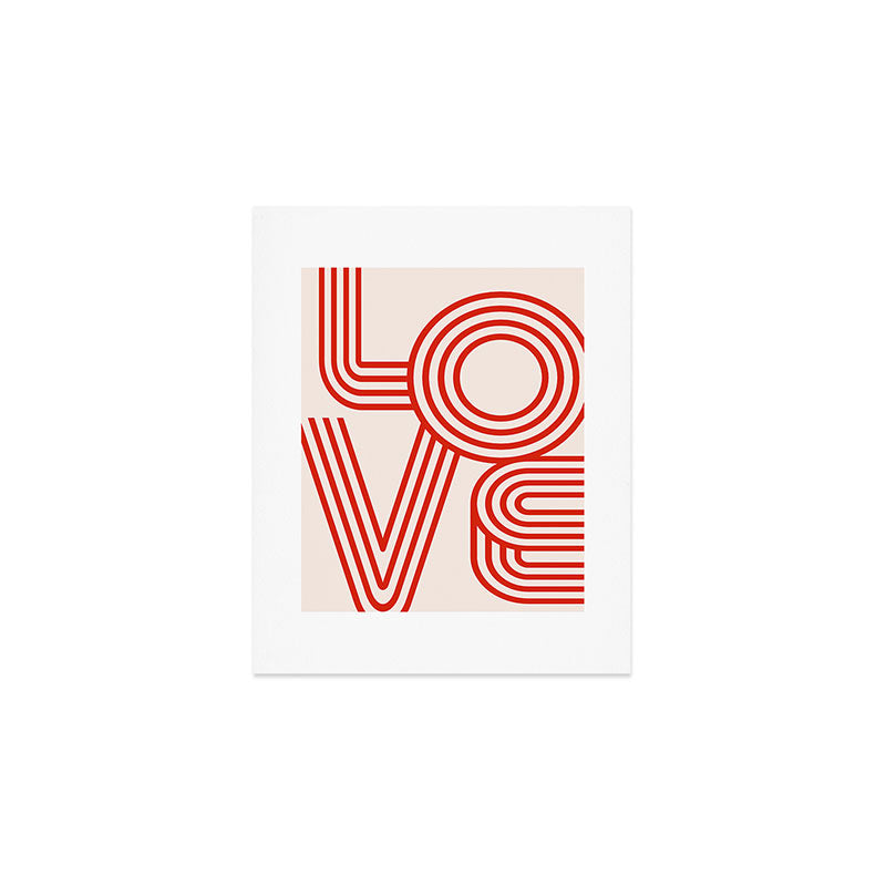 Love Typography Art Print Gallery Image 1
