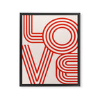 Love Typography Framed Canvas Print Gallery Image 6