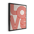 Love Typography Framed Canvas Print Gallery Image 2