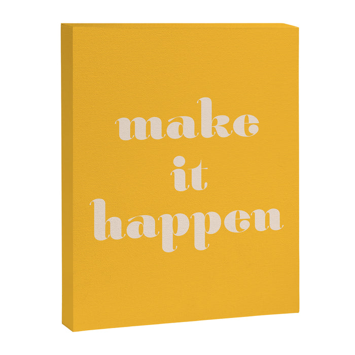 Make It Happen - Motivational Office Quote Canvas Print Gallery Image 1