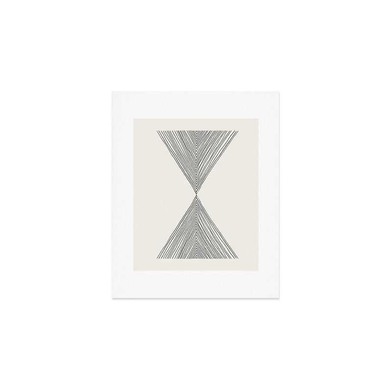 Minimalist Boho Triangles Art Print Gallery Image 1