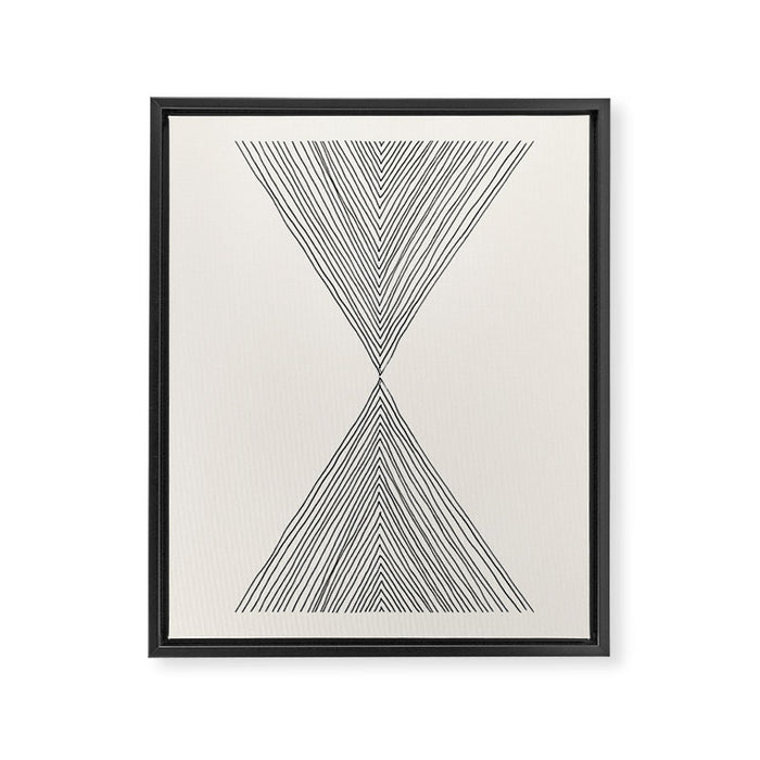 Minimalist Boho Triangles Framed Canvas Print Gallery Image 1