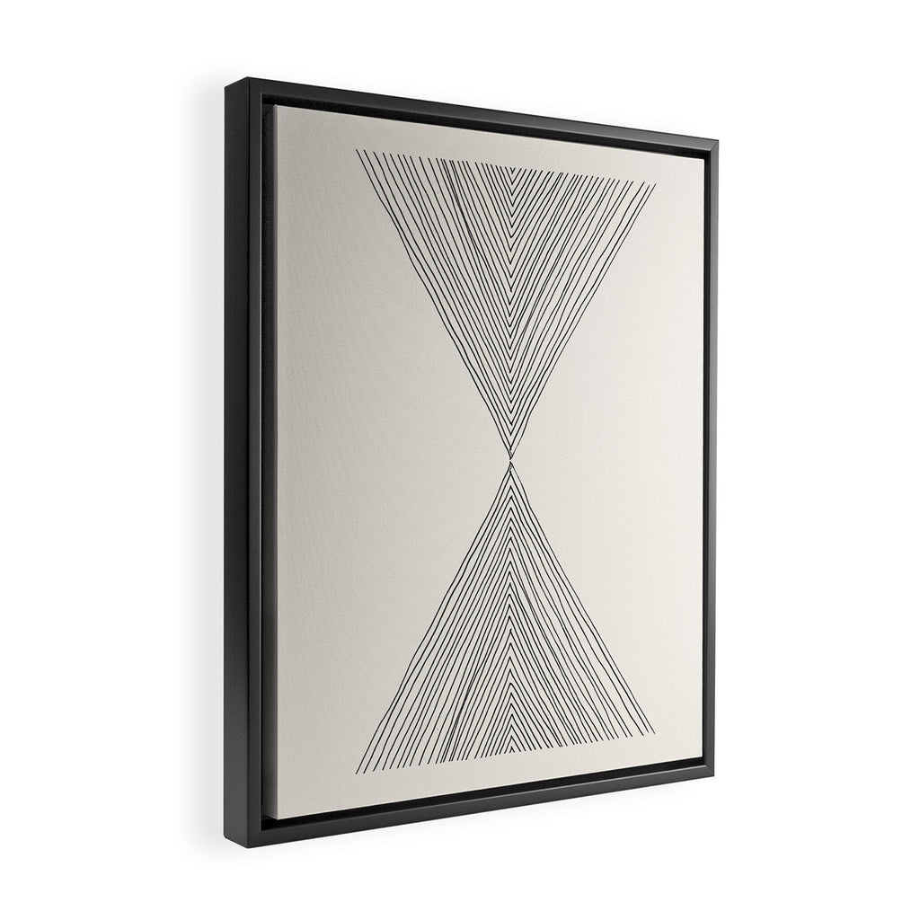 Minimalist Boho Triangles Framed Canvas Print Gallery Image 2