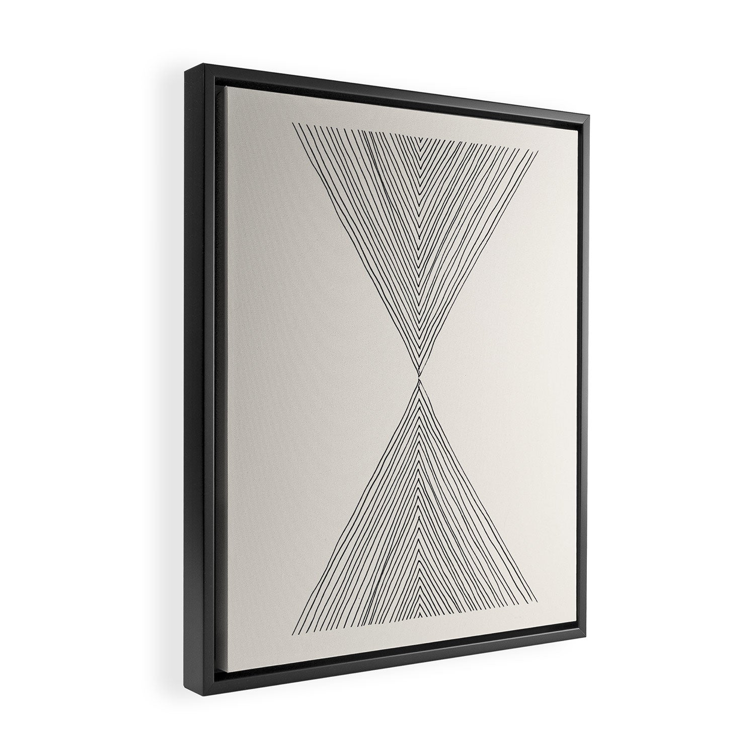 Minimalist Boho Triangles Framed Canvas Print Gallery Image 2