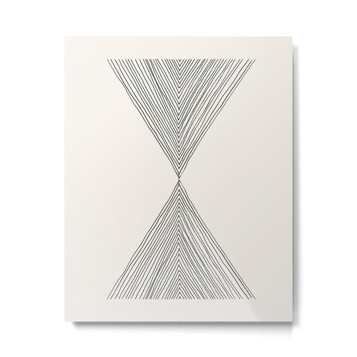 Minimalist Boho Triangles Metal Print Gallery Image 1