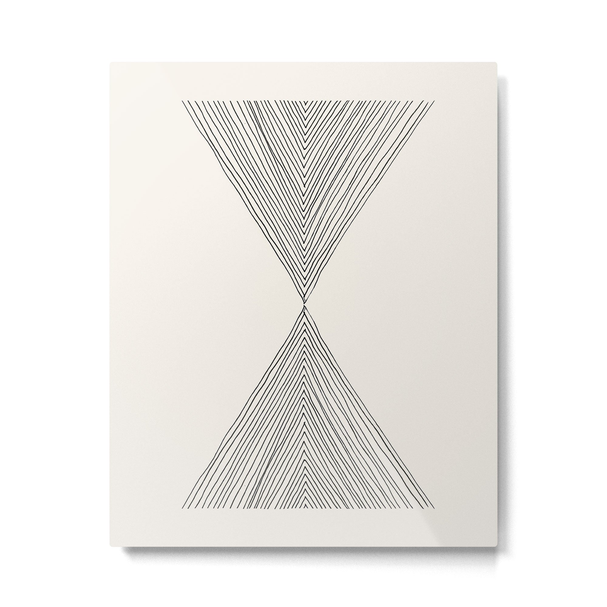 Minimalist Boho Triangles Metal Print Gallery Image 4