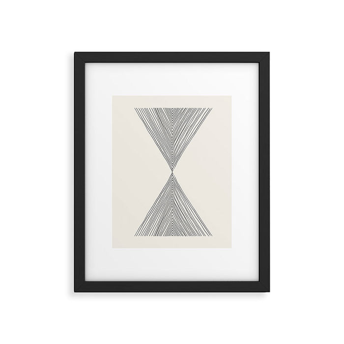 Minimalist Boho Triangles Framed Art Print Gallery Image 1