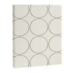 Minimalist Dotted Circles in Black and White Canvas Print Gallery Image 6