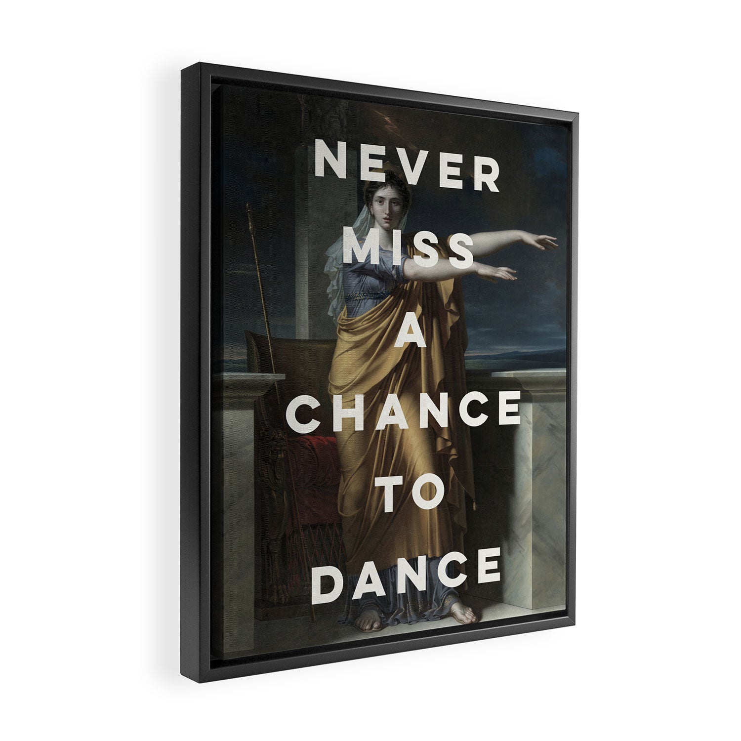 Never Miss A Chance To Dance Framed Canvas Print Gallery Image 2