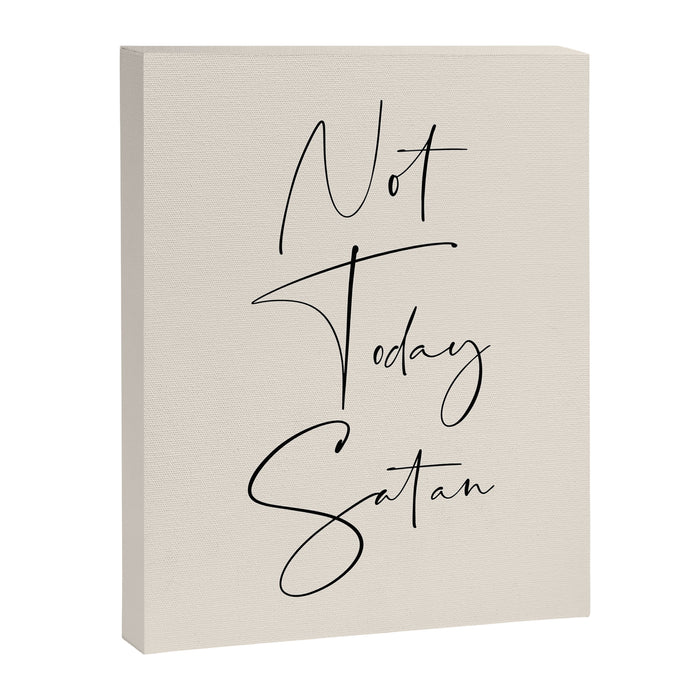 Not Today Satan Canvas Print Gallery Image 1