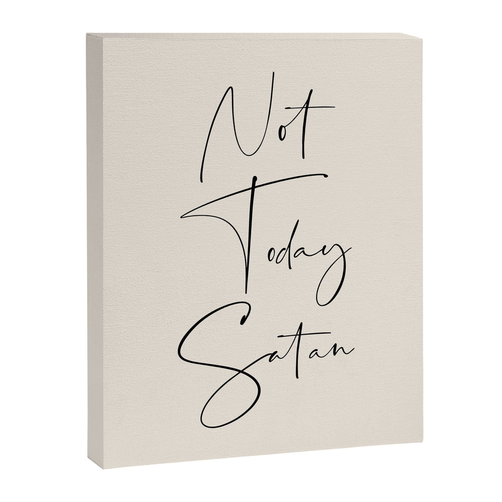 Not Today Satan Canvas Print Gallery Image 6