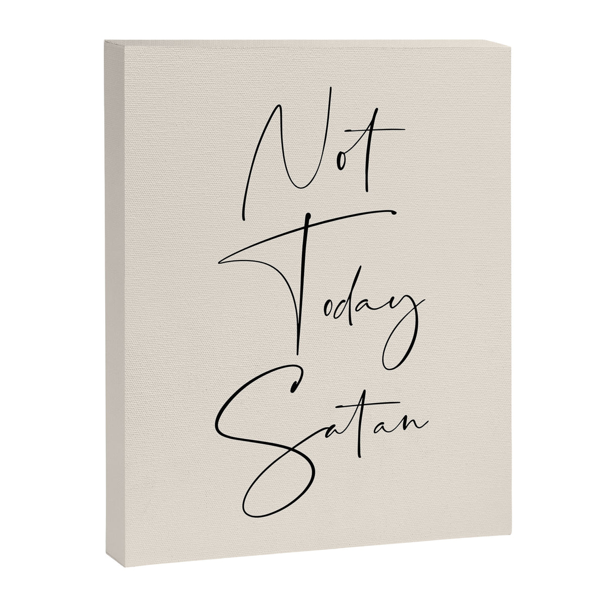 Not Today Satan Canvas Print Gallery Image 6