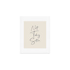 Not Today Satan Art Print Gallery Image 1
