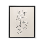 Not Today Satan Framed Canvas Print Gallery Image 6