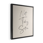 Not Today Satan Framed Canvas Print Gallery Image 2