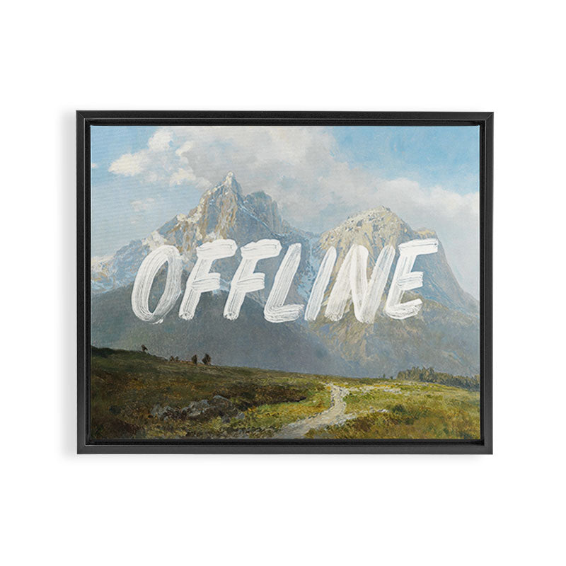 Offline Framed Canvas Print Gallery Image 3