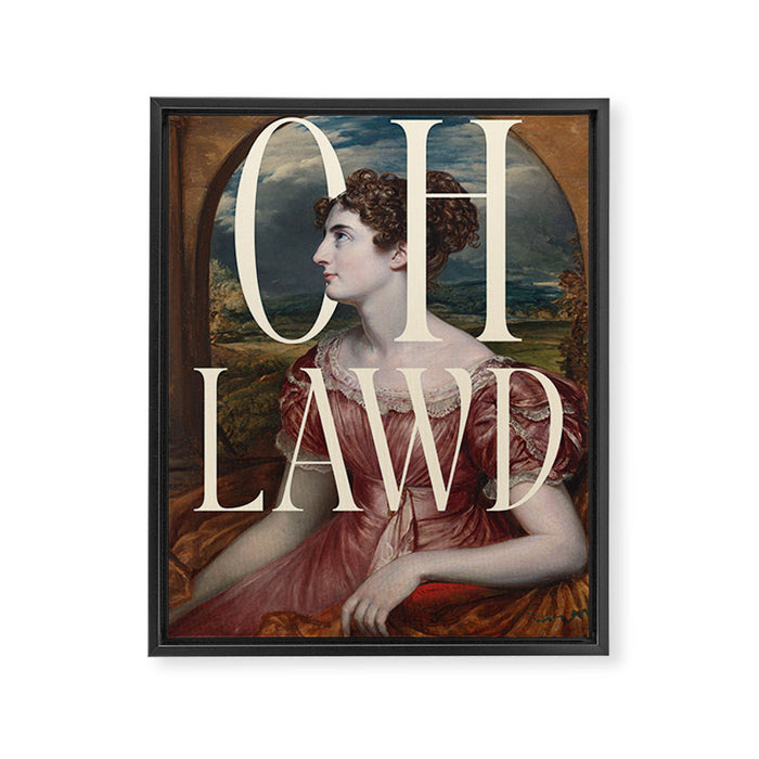 Oh Lawd Framed Canvas Print Gallery Image 1