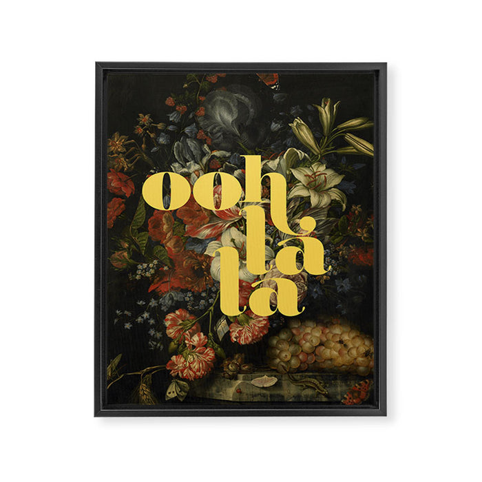 Ooh la la  Framed Canvas Print Gallery Image 1