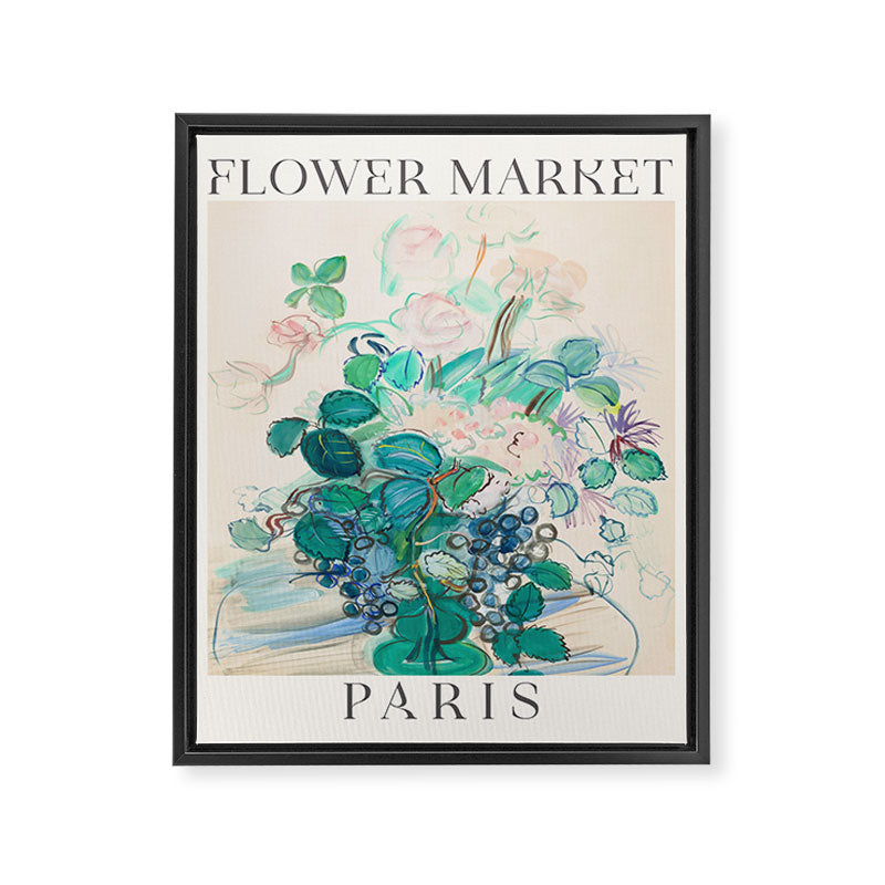 Paris Flower Market Framed Canvas Print Gallery Image 6
