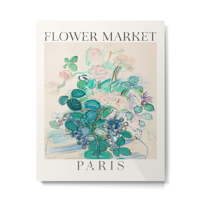 Paris Flower Market Metal Print Gallery Image 1