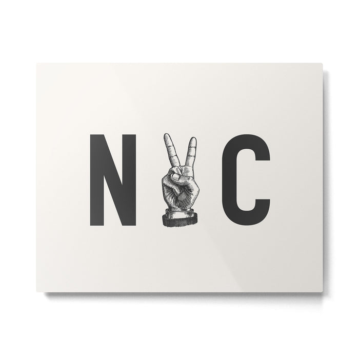 Peace in NYC Metal Print Gallery Image 1