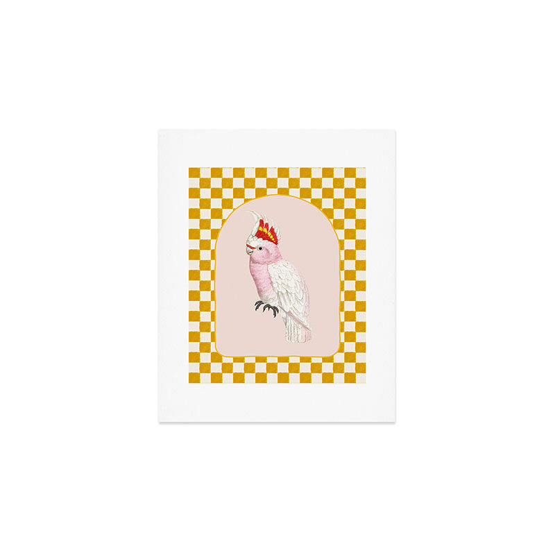 Pink Cockatoo Art Print Gallery Image 1