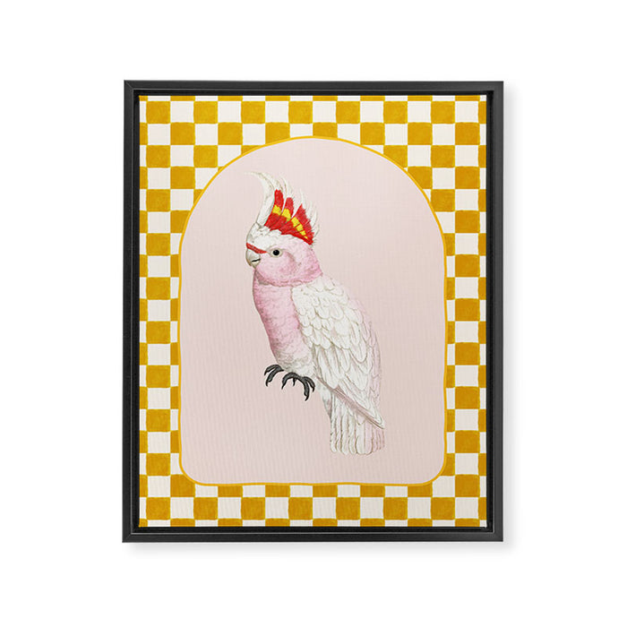 Pink Cockatoo Framed Canvas Print Gallery Image 1