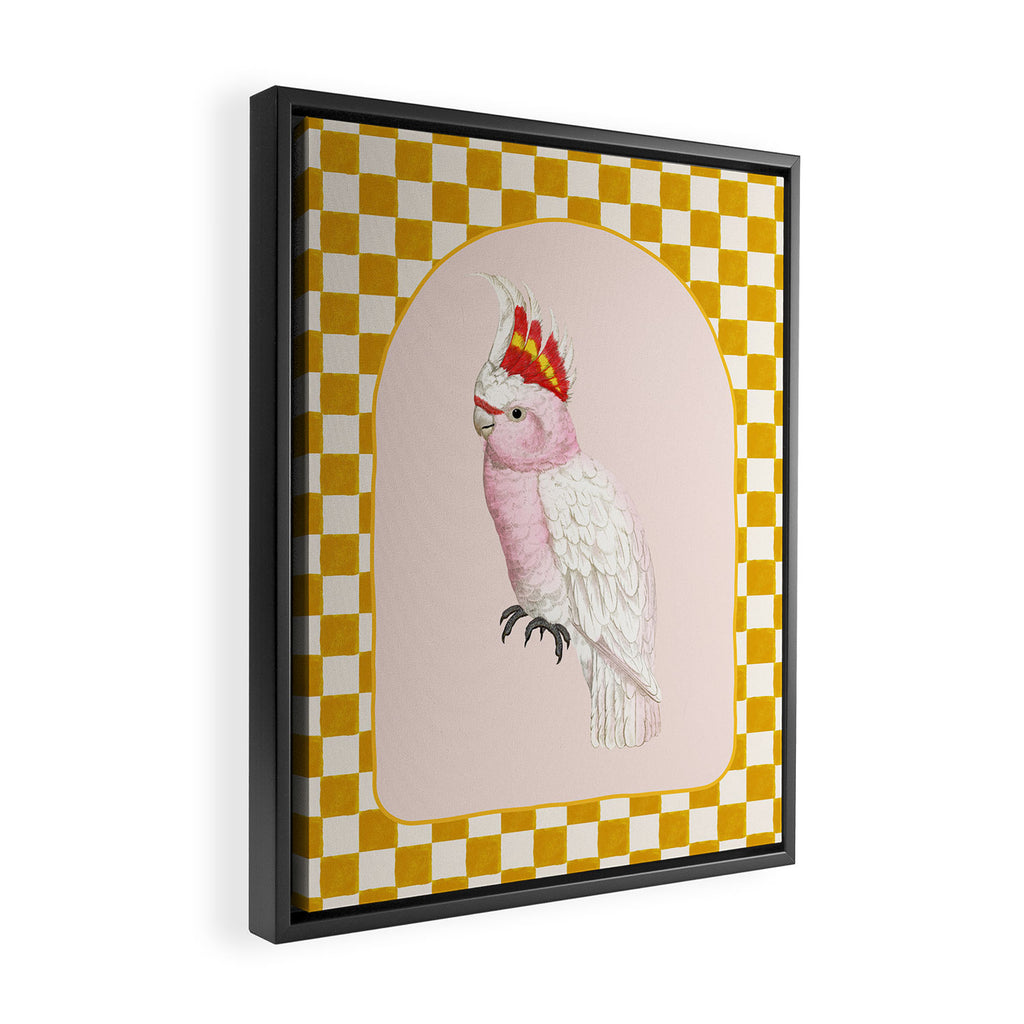 Pink Cockatoo Framed Canvas Print Gallery Image 2