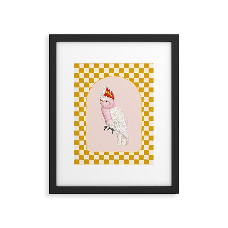 Pink Cockatoo Framed Art Print Gallery Image 5