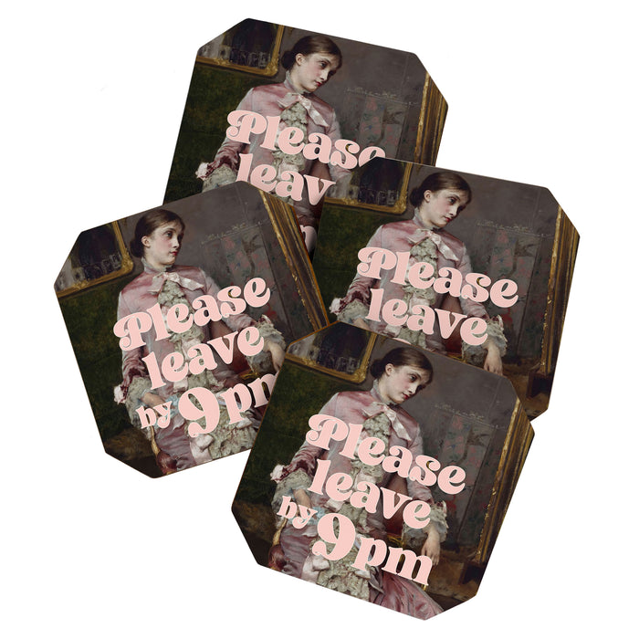 Please Leave By 9 PM Coaster Gallery Image 1
